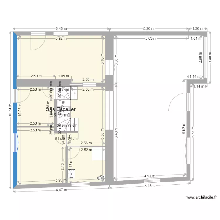 maison rdc 6 &eacute;tage. Plan de 
