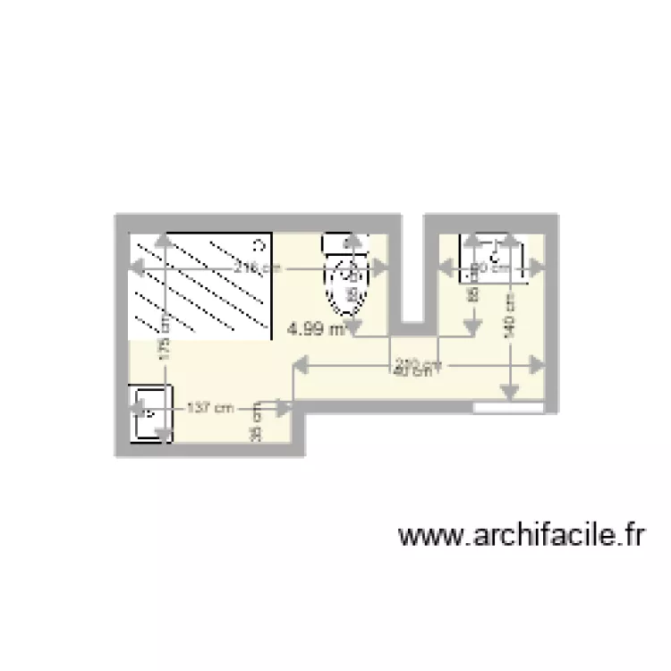 Sdb Germain JONQUIERES Projet. Plan de 