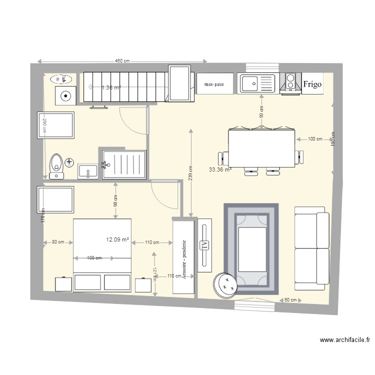 étage 2 projet v7. Plan de 0 pièce et 0 m2