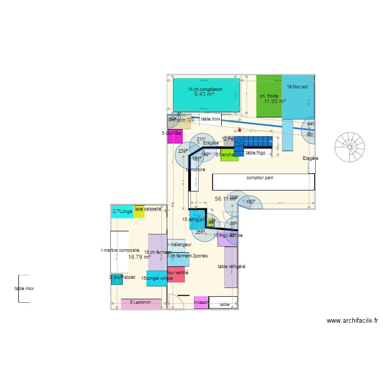 boulangerie 4. Plan de 0 pièce et 0 m2