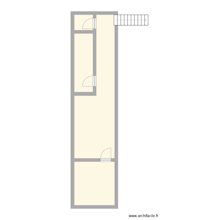 cbf2et. Plan de 4 pièces et 42 m2