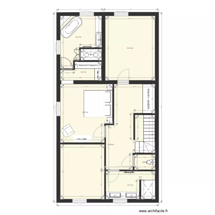 Wirth Suite parentale. Plan de Wirth Suite parentale. Plan de