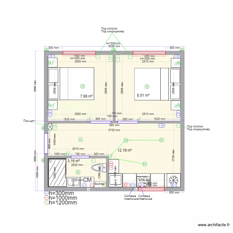 крим 3 эл1. Plan de 