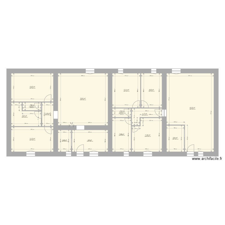 plan projet. Plan de 0 pièce et 0 m2