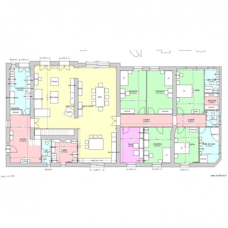 tres grd changement. Plan de 0 pièce et 0 m2