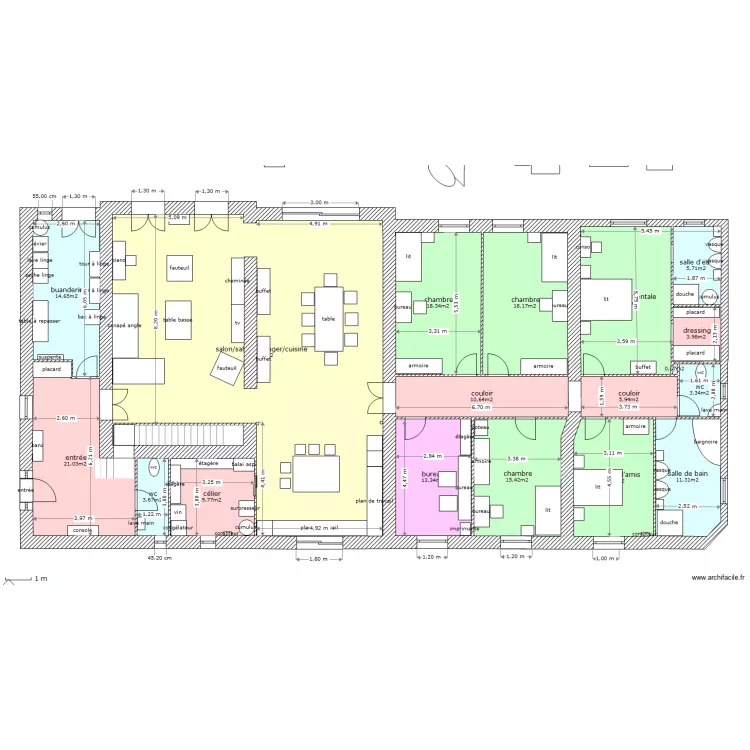 tres grd changement. Plan de 