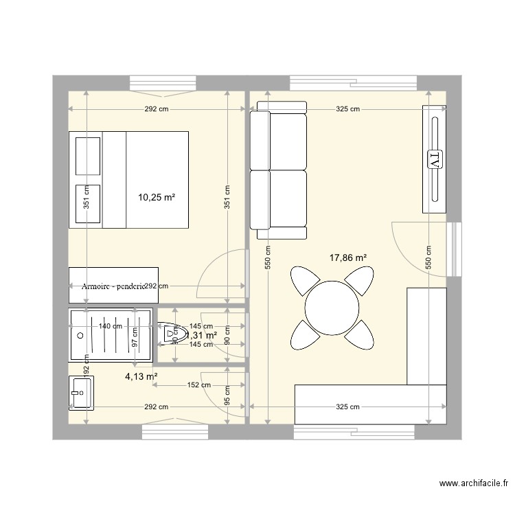 Appart garage . Plan de 0 pièce et 0 m2