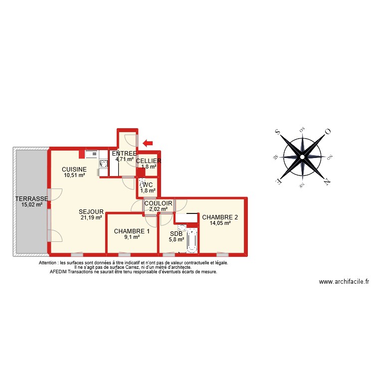 BI 7751. Plan de 12 pièces et 86 m2