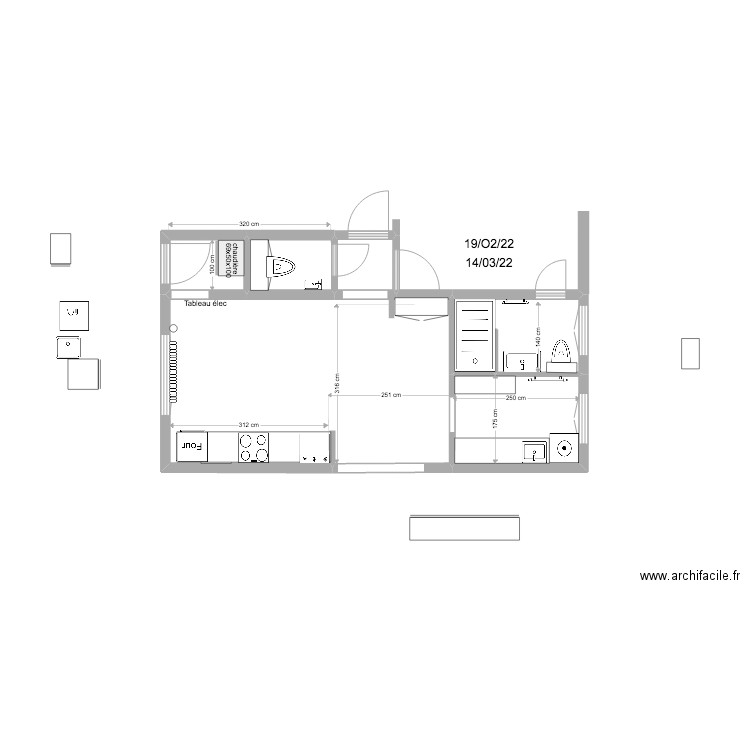 2019 VANVES Rez de jardin. Plan de 6 pièces et 30 m2