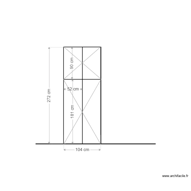 placard couloir ext. Plan de 