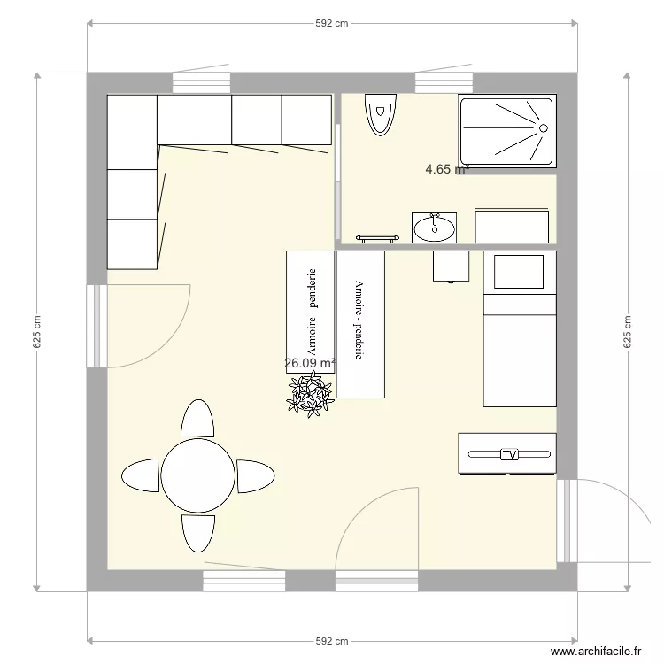 Plan studio. Plan de Plan studio. Plan de