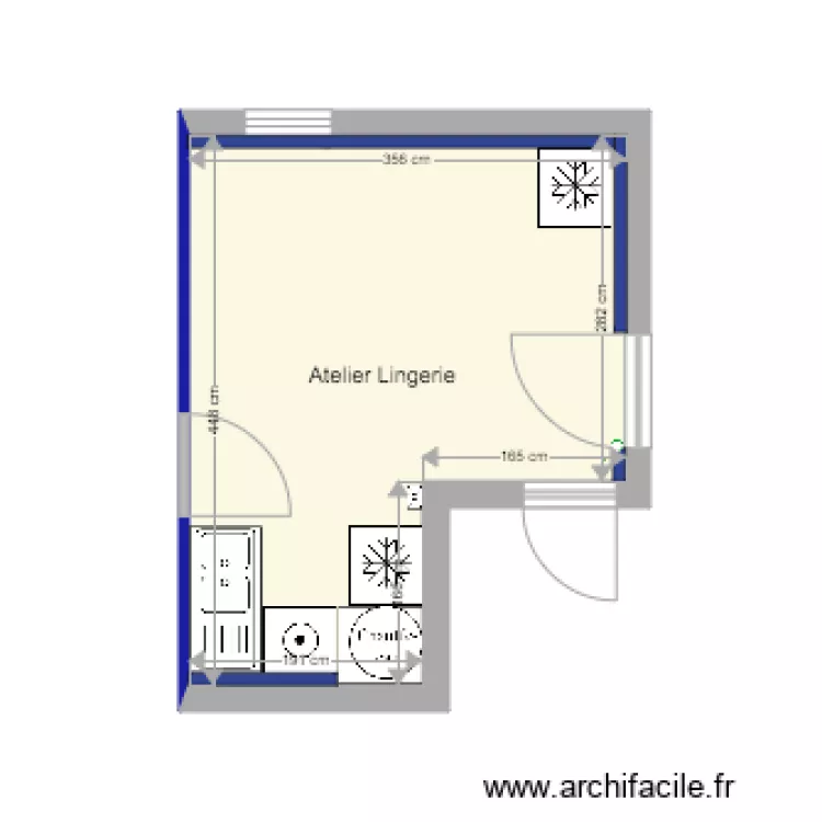 Atelier Lingerie. Plan de 