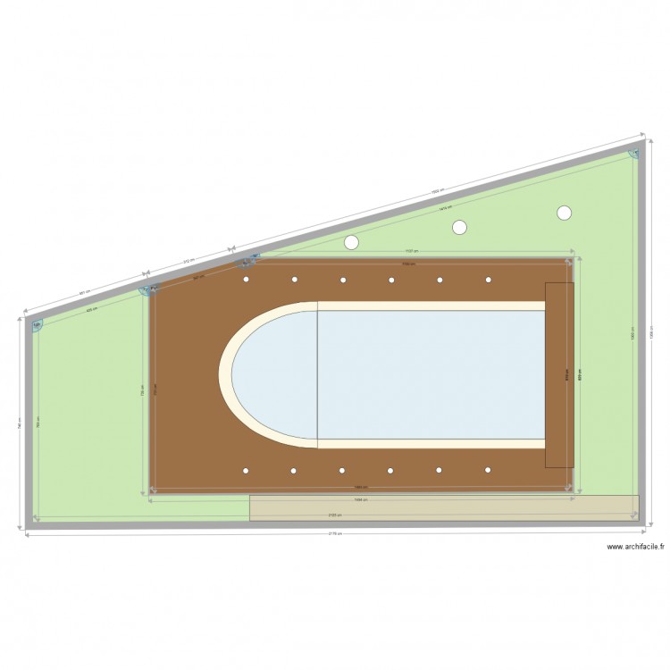 piscine. Plan de 0 pièce et 0 m2