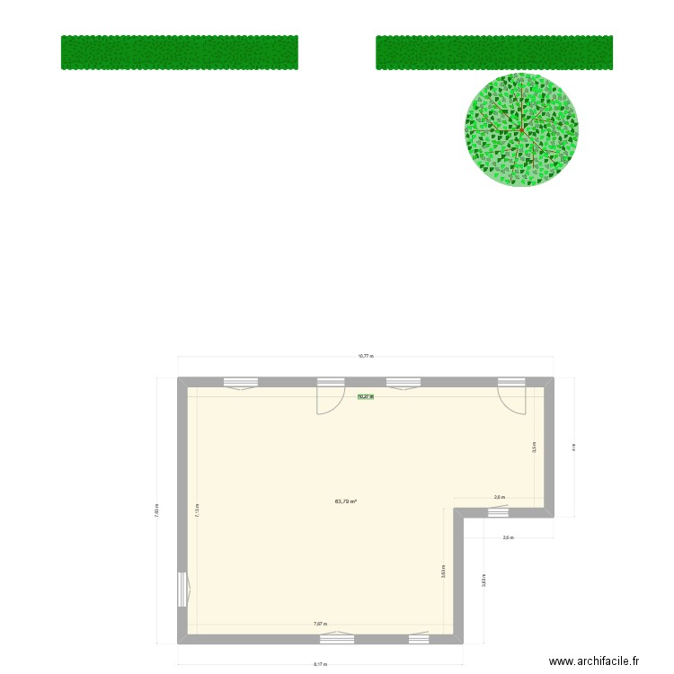 maison maintenant . Plan de 1 pièce et 64 m2