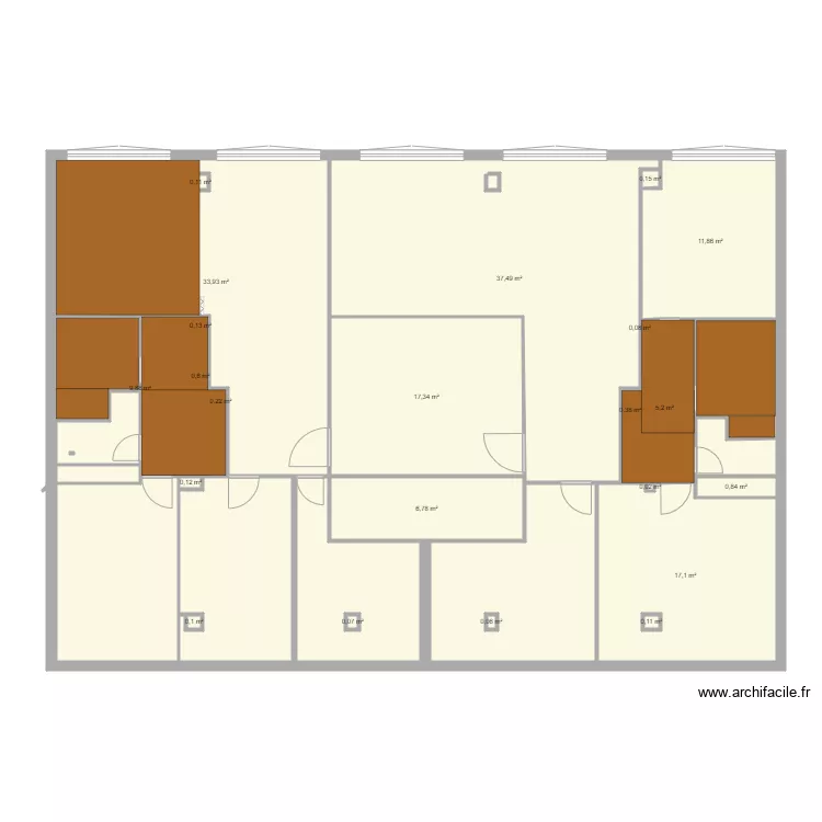 BAYE  FAUX PLAFOND. Plan de 