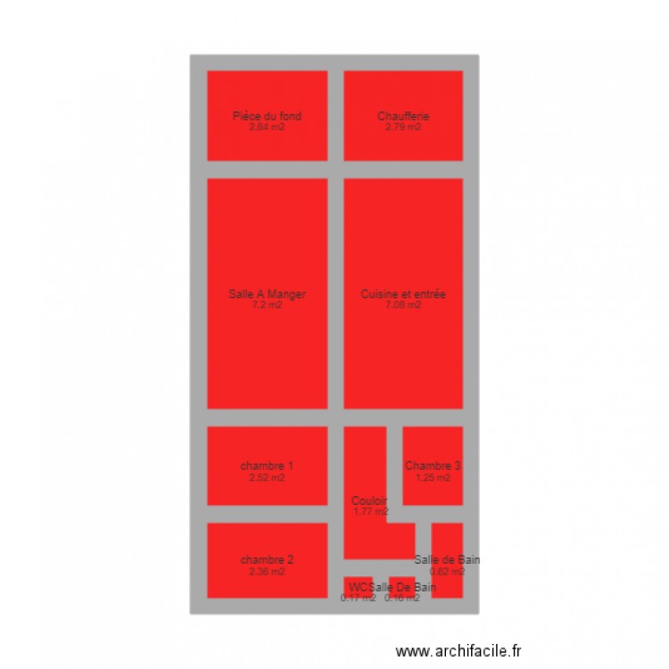 Alexandra blanchis. Plan de 11 pièces et 29 m2
