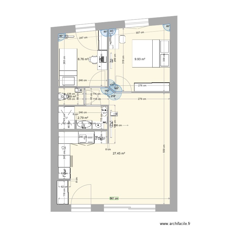 VIVIERS T3. Plan de 0 pièce et 0 m2