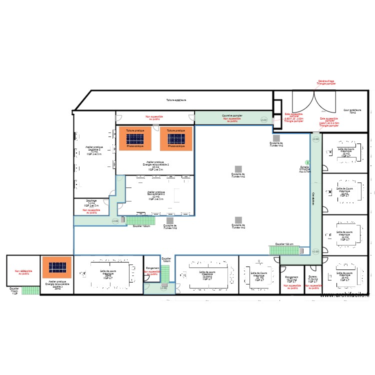 Greta Projet Etage. Plan de 0 pièce et 0 m2