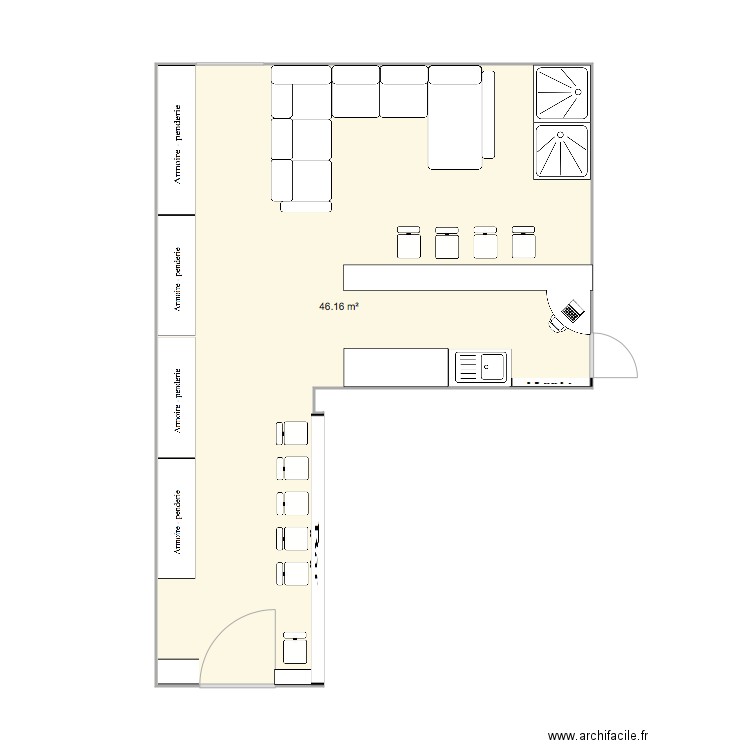 Bar bréguet BIS. Plan de 0 pièce et 0 m2