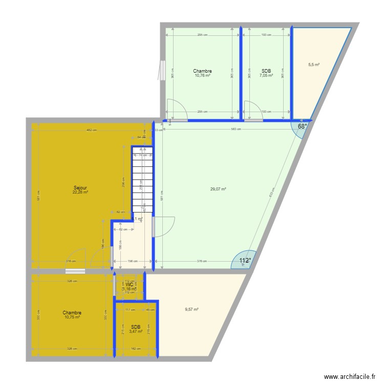 Amen Combles. Plan de 0 pièce et 0 m2