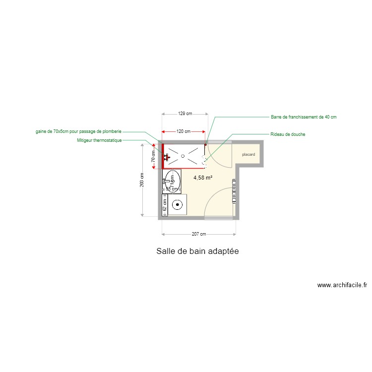 plan 1bis a. Plan de 0 pièce et 0 m2
