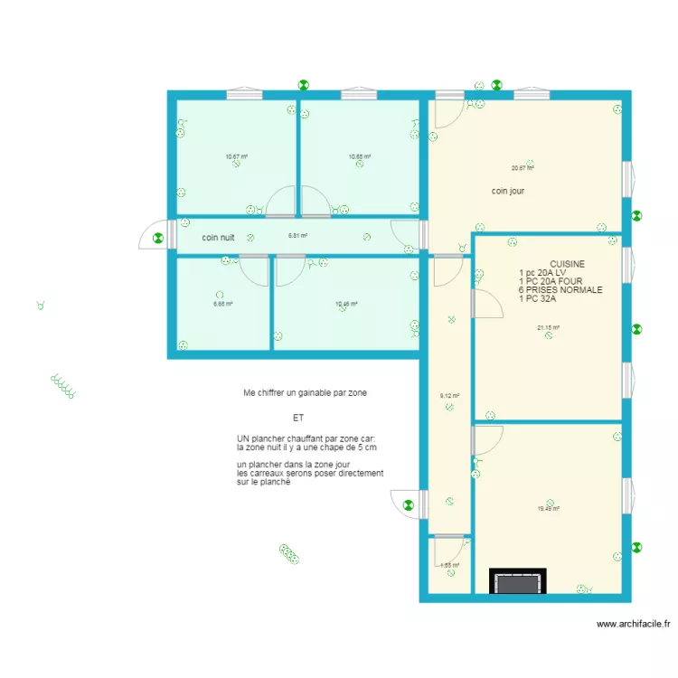 SARRAU. Plan de 