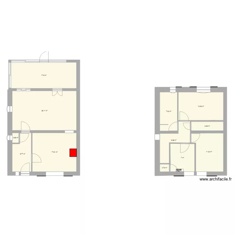 MAISON projet. Plan de 
