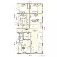 PROJET PLAN 3 PARADIS 110 m2 BIDACHE