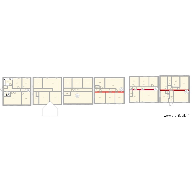 MTG. Plan de 45 pièces et 449 m2