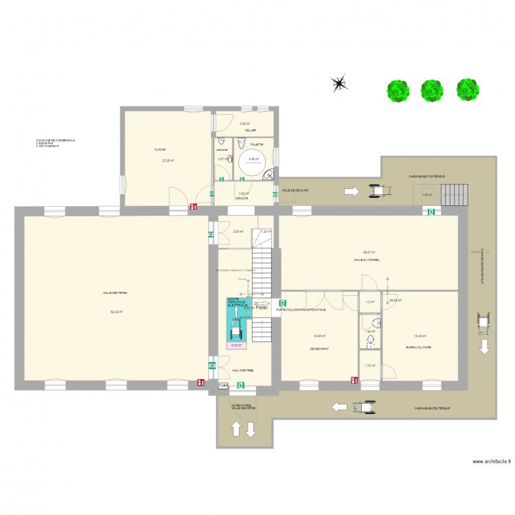 ERP MAIRIE  SALLE DES FETES 4. Plan de 0 pièce et 0 m2