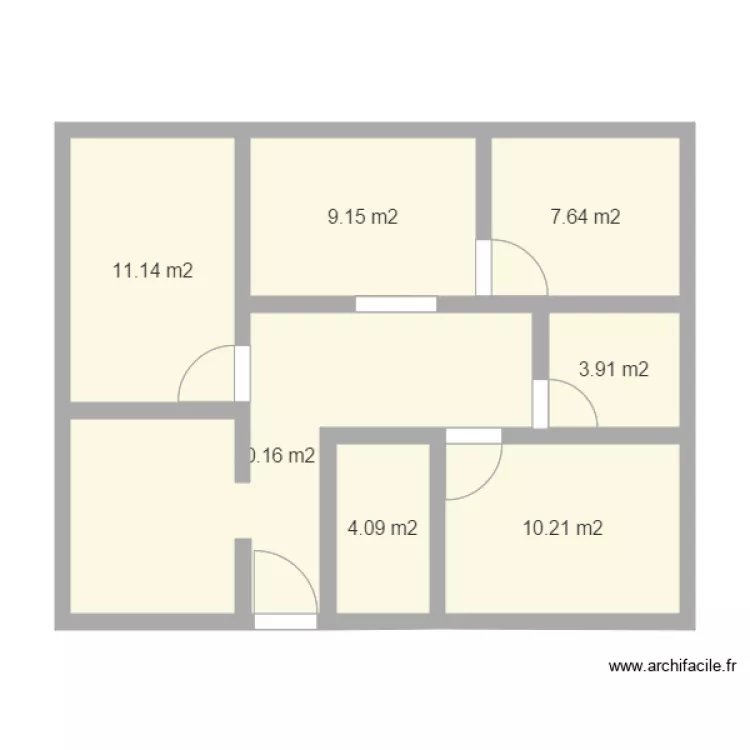 Maison simple. Plan de 