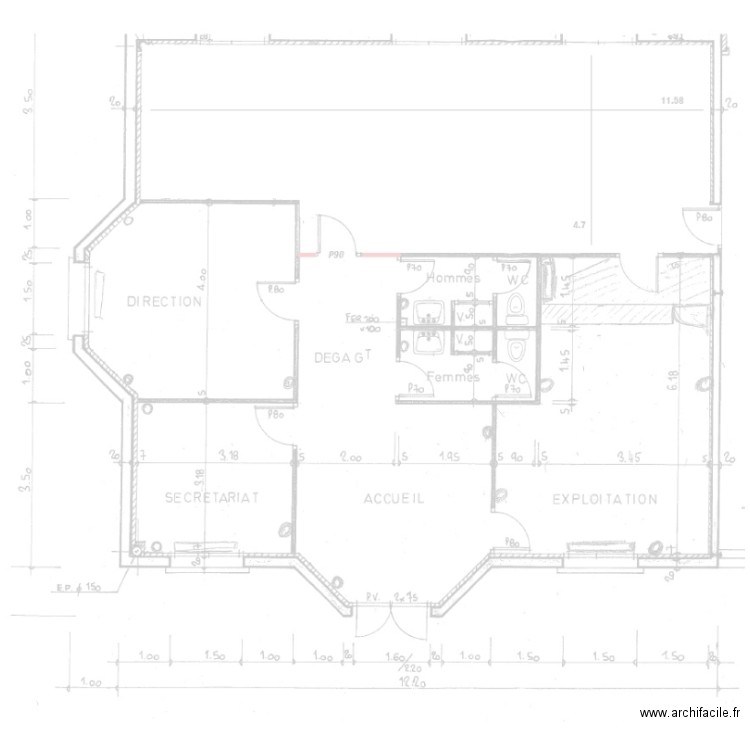 Arnas modification. Plan de 0 pièce et 0 m2