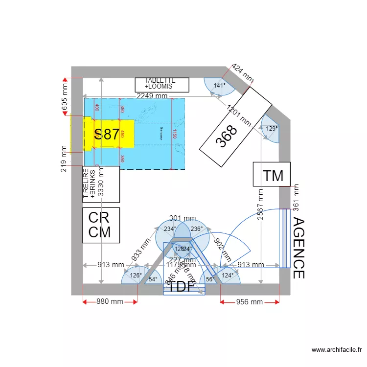plan de masse PROJET MONTPELLIER LA LYRE S87. Plan de 
