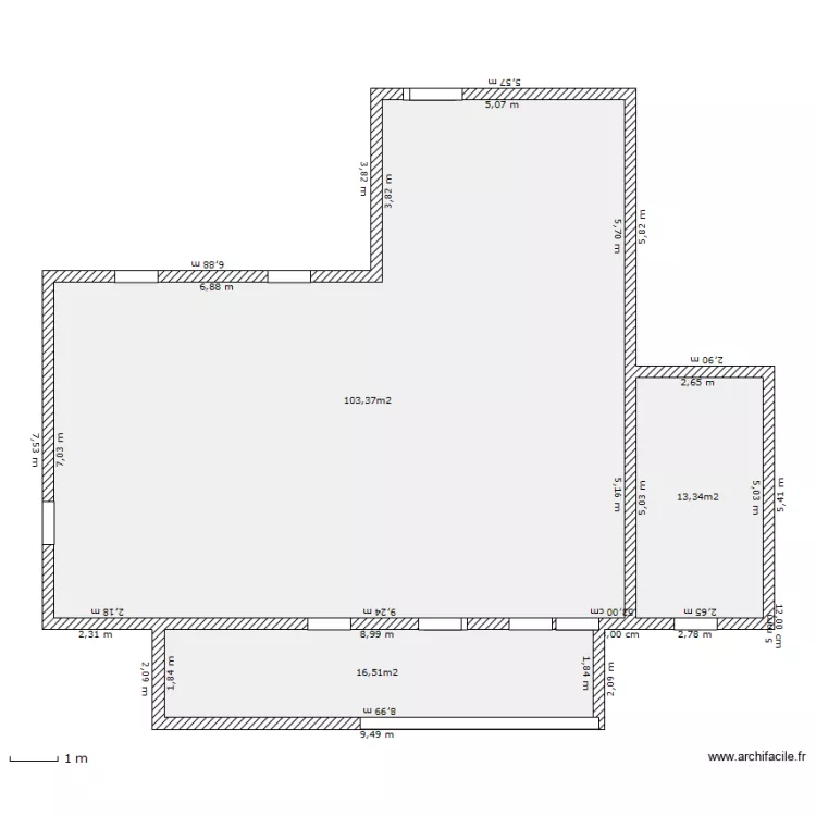 maison veranda. Plan de 