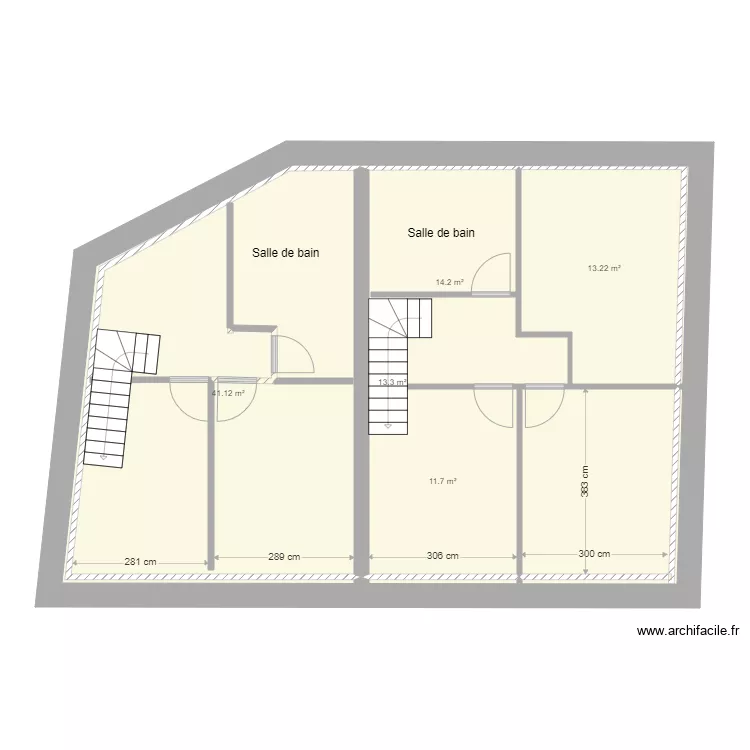 Plan remise &eacute;tage. Plan de 