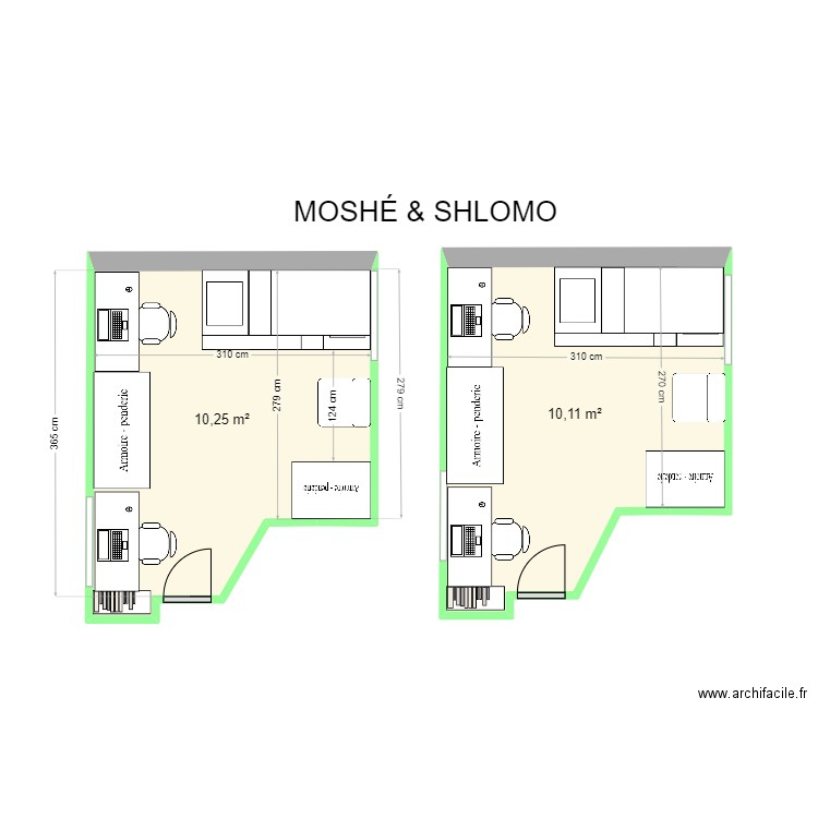 MOSHÉ & SHLOMO choix. Plan de 0 pièce et 0 m2