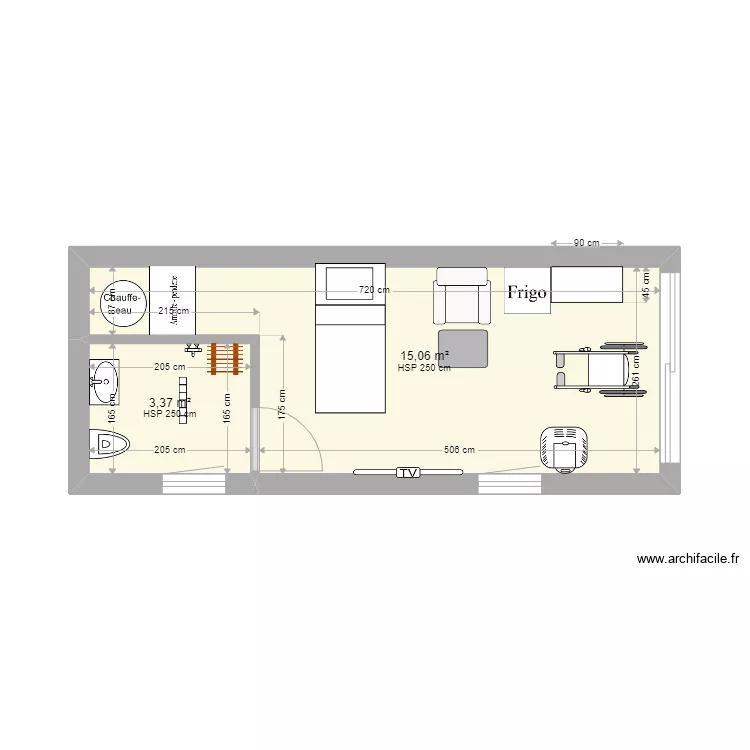 dubois emplaincourt chambre annexe. Plan de 