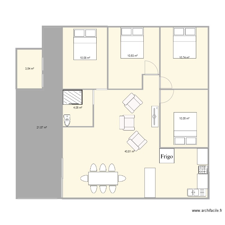 maison familiale apres travaux plein pied 3. Plan de 0 pièce et 0 m2
