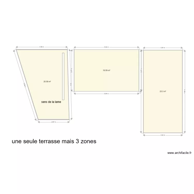 terrasse numero4. Plan de 