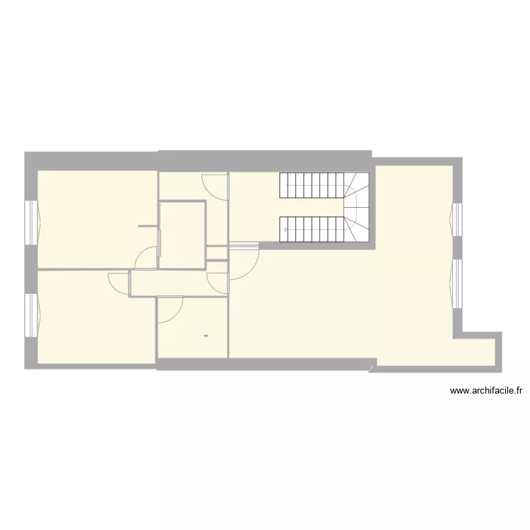 COURBET 1er ETAGE TRAVAUX NU. Plan de COURBET 1er ETAGE TRAVAUX NU. Plan de