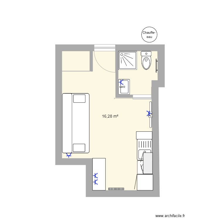 STUDIO CONDORCET. Plan de 0 pièce et 0 m2