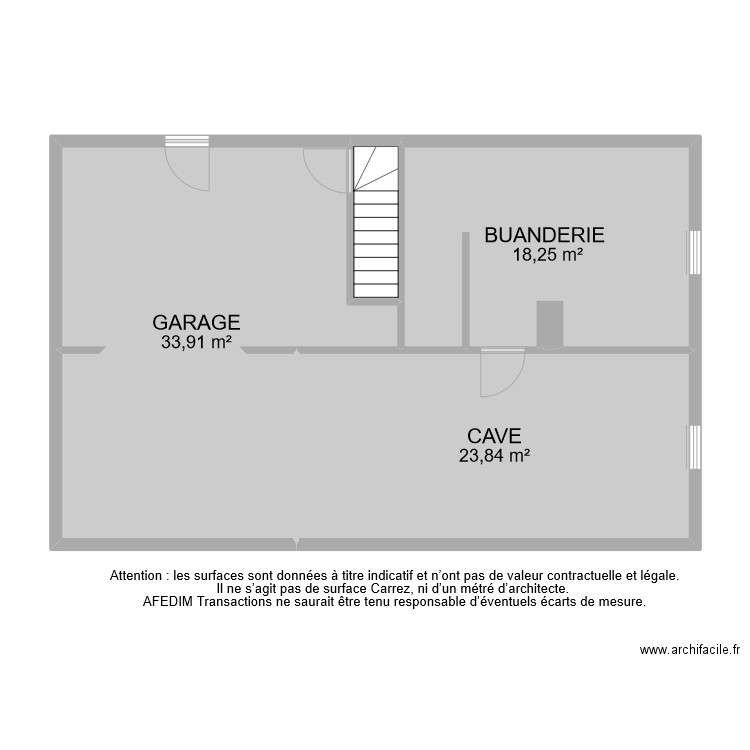 BI 8775 SOUS SOL. Plan de 4 pièces et 78 m2