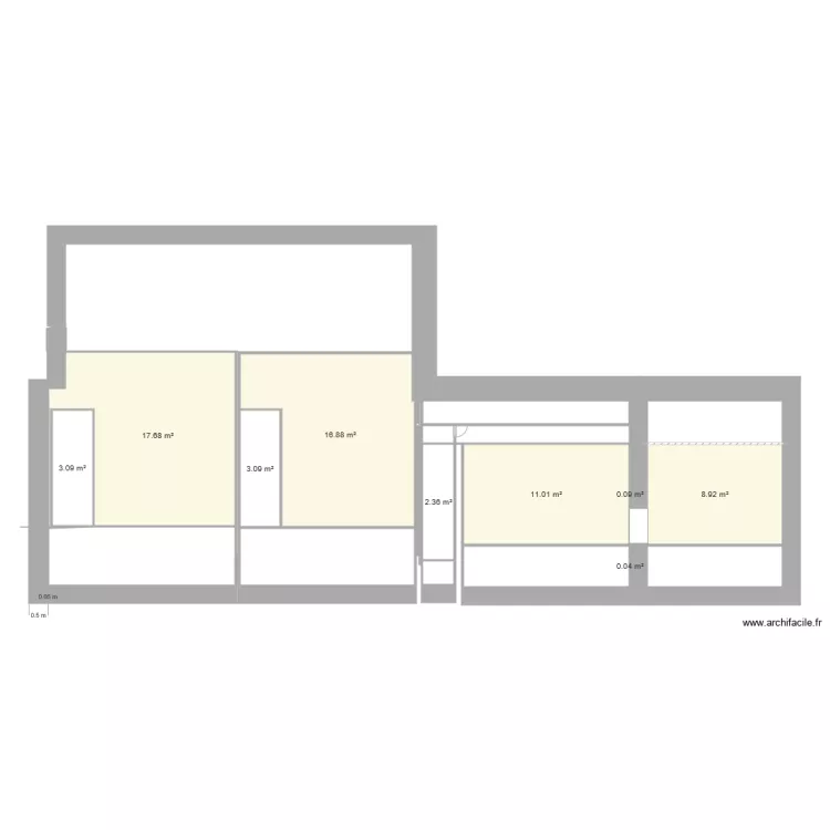 plan de masse proget de modif  etage . Plan de 