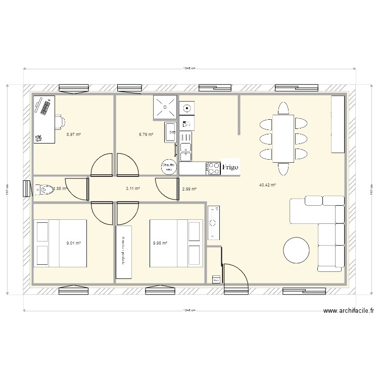 residence principale meublé 2. Plan de 0 pièce et 0 m2