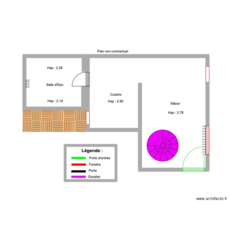 BAHUAUD . Plan de 0 pièce et 0 m2