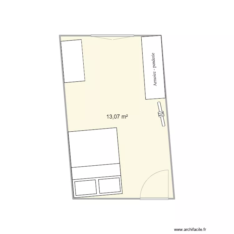 chambre. Plan de chambre. Plan de