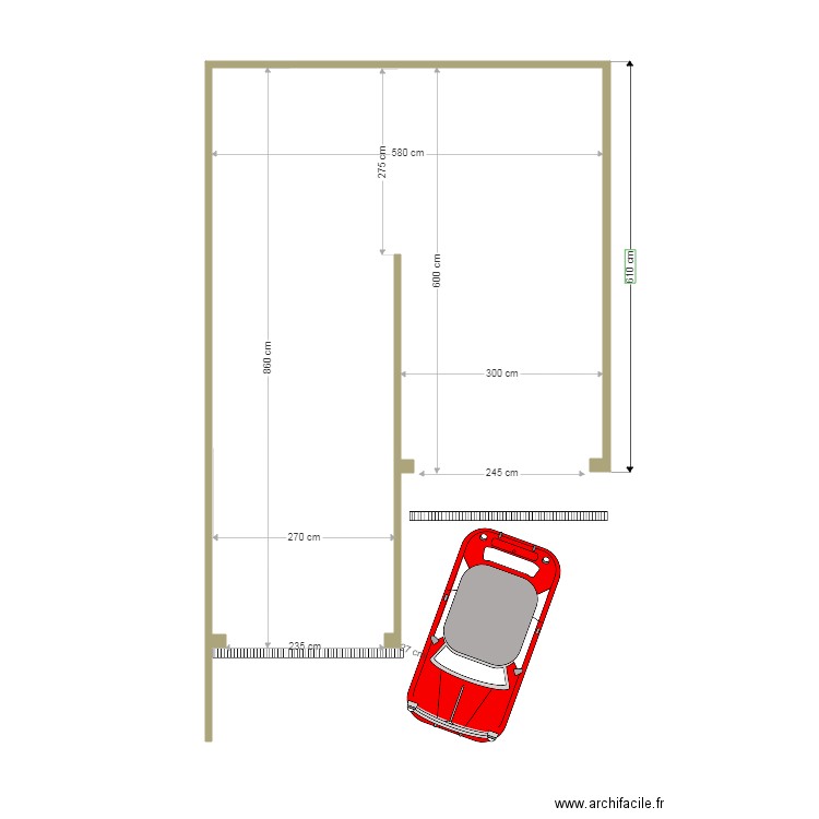 Garages. Plan de 0 pièce et 0 m2