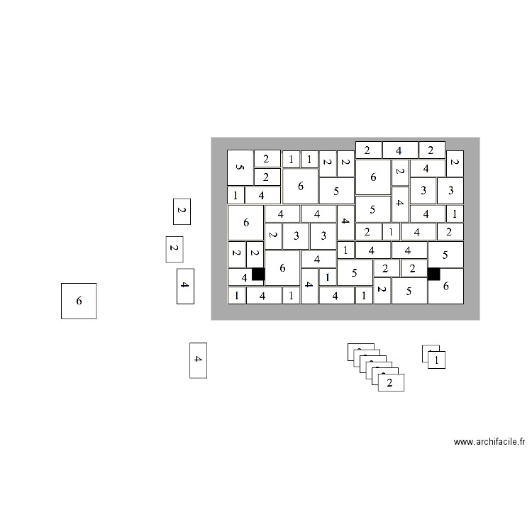 DALLAGE CUISINE ETE GDE. Plan de 0 pièce et 0 m2