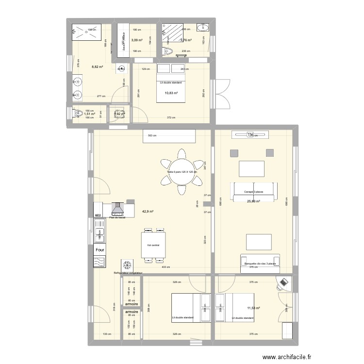 Maison BNS 1. Plan de 12 pièces et 122 m2