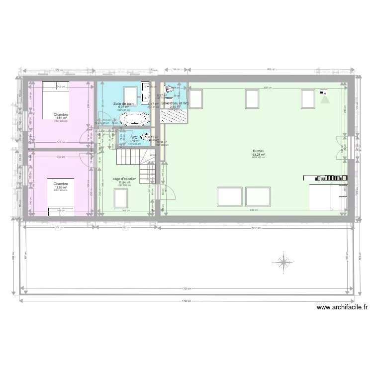 STNDA27160 1er étage. Plan de STNDA27160 1er étage. Plan de